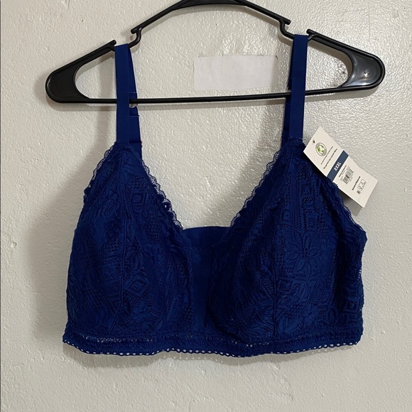 NOBO Deep Blue Lace BRALETTE XXXL - Picture 2 of 2